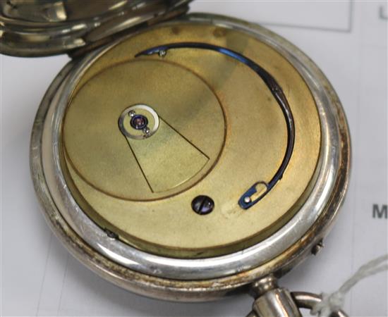 A silver pocket watch, a 9ct gold wrist watch and a George IV silver fruit knife.